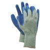 Boardwalk BWK00027L Rubber Palm Gloves - Large, Gray/Blue (6-Pair)