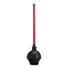 Boardwalk BWK09201EA 18 In. Plastic Handle Toilet Plunger For 5-5/8 In. Bowls - Red/Black