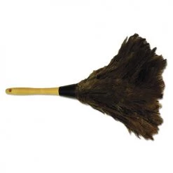 Boardwalk BWK14FD 14 In. Wood Handle Professional Ostrich Feather Duster - Gray