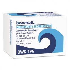 Boardwalk 96BWK GP Medium Duty 6 In. X 9 In. Scour Pads - Green (20-Piece/Carton) -Boardwalk Sales Shop bwkn196 c