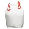 Boardwalk BWK1DK100 13 Gallon 0.8 Mil Drawstring Kitchen Bags - White (100/Carton)