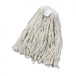 Boardwalk BWK2020CEA Cut-End Cotton Wet Mop Head - Size 20, White
