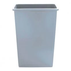 Boardwalk 1868188 Slim 23 Gallon Plastic Waste Container - Gray