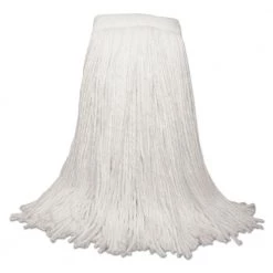 Boardwalk BWK324R Rayon Fiber 24 Oz. Premium Saddleback Mop Head - White (12/Carton)