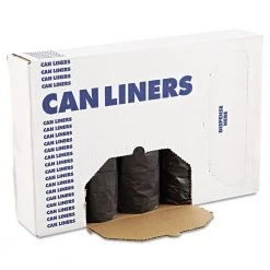 Boardwalk H7658HKKR01 Low-Density Can Liners, 60gal, .65mil, 38 X 58, Black (25 Bags/Roll, 4 Rolls/Carton) -Boardwalk Sales Shop bwkn3858h