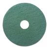 Boardwalk BWK4017GRE Heavy-Duty 17 In. Scrubbing Floor Pads - Green (5-Piece/Carton)
