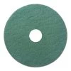 Boardwalk BWK4018GRE 18 In. Dia. Heavy-Duty Scrubbing Floor Pads - Green (5-Piece/Carton)