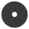 Boardwalk BWK4019HIP High Performance 19 In. Stripping Floor Pads - Grayish Black (5-Piece/Carton)