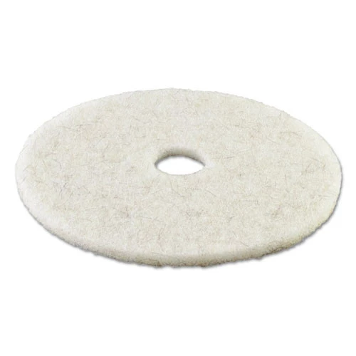 Boardwalk BWK4024NAT 24 In. Diameter Burnishing Floor Pads - Natural White (5-Piece/Carton) 2 Boardwalk BWK4024NAT 24 In. Diameter Burnishing Floor Pads - Natural White (5-Piece/Carton) - Image 2