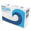 Boardwalk V8046MNKR02 45 Gallon 10 Microns 40 In. X 46 In. High-Density Can Liners - Natural (250/Carton)
