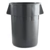 Boardwalk 3485199 44 Gallon Plastic Round Waste Receptacle - Gray