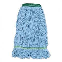 Boardwalk BWK502BLNB Cotton/Synthetic Super Loop Wet Mop Head - Medium, Blue
