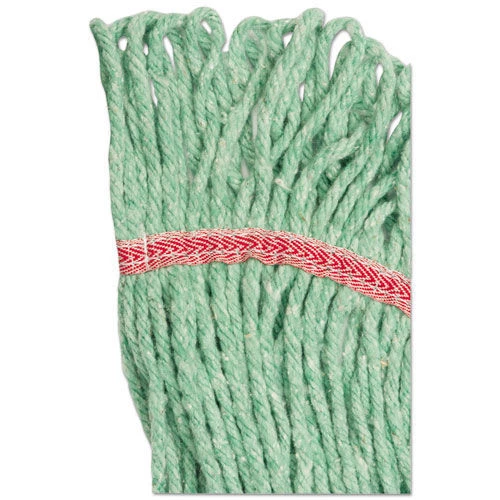 Boardwalk BWK503GNCT 5 In. Headband Super Loop Cotton/Synthetic Fiber Wet Mop Head - Large, Green (12/Carton) 3 Boardwalk BWK503GNCT 5 In. Headband Super Loop Cotton/Synthetic Fiber Wet Mop Head - Large, Green (12/Carton) - Image 3