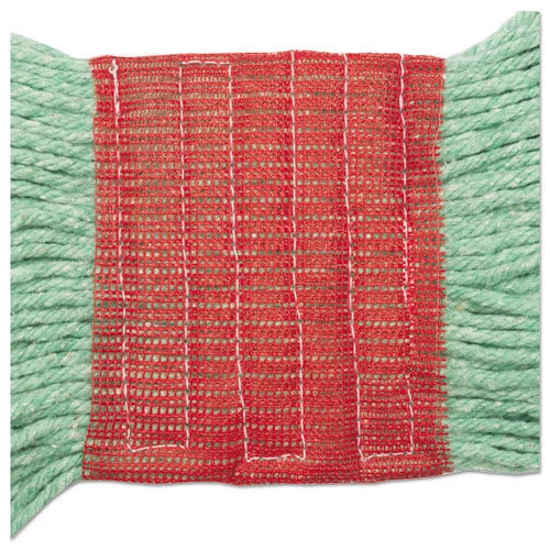 Boardwalk BWK503GNCT 5 In. Headband Super Loop Cotton/Synthetic Fiber Wet Mop Head - Large, Green (12/Carton) 4 Boardwalk BWK503GNCT 5 In. Headband Super Loop Cotton/Synthetic Fiber Wet Mop Head - Large, Green (12/Carton) - Image 4