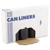 Boardwalk BWK517 45-Gallon 1.2 Mil 40 In. X 46 In. Low Density Repro Can Liners - Black (100-Piece/Carton)