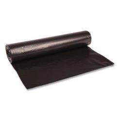 Boardwalk Sales Shop 7 Boardwalk BWK518 56 Gallon 1.2 Mil. 43 In. X 47 In. Low Density Repro Can Liners - Black (10 Rolls/Carton, 10 Bags/Roll)