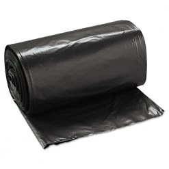 Boardwalk BWK523 38 In. X 58 In. 60 Gal. Low-Density 1.6 Mil Repro Can Liners - Black (100/Carton)