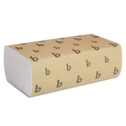 Boardwalk B6202 9 In. X 9-9/20 In. Multifold Paper Towels - Natural (16 Packs/Carton, 250/Pack)