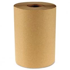 Boardwalk B6252 1-Ply 8 In. X 350 Ft. Hardwound Paper Towels - Natural (12 Rolls/Carton)