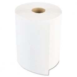 Boardwalk 8123 2 In. Core 1-Ply 8 In. X 600 Ft. Hardwound Paper Towels - White (12 Rolls/Carton)
