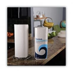 Boardwalk WPBWK6272 Perforated 2-Ply 9 In. X 11 In. Household Paper Towel Rolls - White (85 Sheets/Roll, 30 Rolls/Carton) -Boardwalk Sales Shop bwkn6272 d