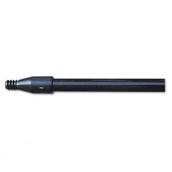 Boardwalk BWK636 1 In. X 60 In. Nylon Plastic Threaded End Fiberglass Broom Handle - Black