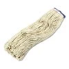 Boardwalk BWK724CEA Cotton Lie-Flat 24 Oz. Cut-End Wet Mop Head - White