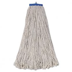 Boardwalk BWK732C Mop Head, Economical Lie-Flat Head, Cotton Fiber, 32oz, White (12/Carton)
