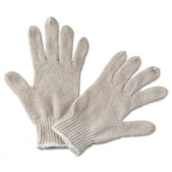 Boardwalk BWK782 String Knit General Purpose Gloves - Large, Natural (12-Pair)