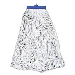 Boardwalk BWK824R Mop Head, Lie-Flat Head, Rayon Fiber, 24oz, White (12/Carton)