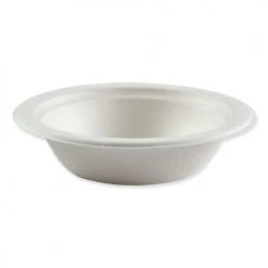 Boardwalk BL-12BW 12 Oz. Bagasse Dinnerware Bowl - White (1000/Carton)