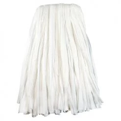 Boardwalk BWKBW2024 #24 Nonwoven Rayon/Polyester Cut End Edge Mop - White (12-Piece/Carton)
