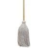 Boardwalk BWKCD50012S 50 In. Wood Handle, 12 Oz. Cotton Head, Deck Mop - White (1 Dozen)