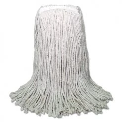 Boardwalk BWKCM20016 16 Oz. Banded Cotton Cut-End Mop Heads - White (12-Piece/Carton)