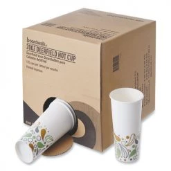 Boardwalk BWKDEER20HCUPOP Convenience Pack Paper Hot Cups, 20 Oz, Deerfield Print, 9 Cups/sleeve, 15 Sleeves/carton -Boardwalk Sales Shop bwkndeer20hcupop b