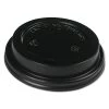 Boardwalk BWKHOTBL1020 10-20 Oz Hot Cup Lids - Black (1000/Carton)