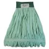 Boardwalk BWKMWTMGCT Microfiber Looped-End Wet Mop Heads - Medium, Green (12-Piece/Carton)