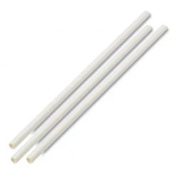 Boardwalk BWKPPRSTRWUW 7-3/4 In. X 1/4 In. Unwrapped Paper Straws - White (4800-Piece/Carton)