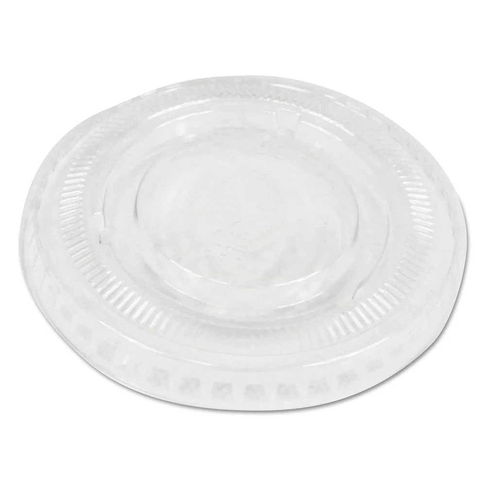 Boardwalk BWKPRTLID2 2 Oz. Souffle/Portion Cup Lids - Clear (2500/Carton) 1 Boardwalk BWKPRTLID2 2 Oz. Souffle/Portion Cup Lids - Clear (2500/Carton)