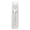 Boardwalk BWKSSHWPPWIW Wrapped Heavyweight Polypropylene Soup Spoons - White (1000/Carton)